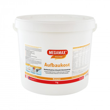 MEGAMAX Aufbaukost Banane Pulver