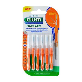 GUM TRAV-LER 0,9mm Kerze orange Intendent.+6Kappen