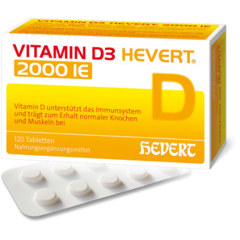 VITAMIN D3 HEVERT 2.000 I.E. Tabletten