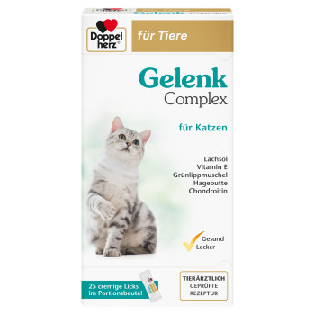 DOPPELHERZ für Tiere Gelenk Complex Port.B.f.Katze