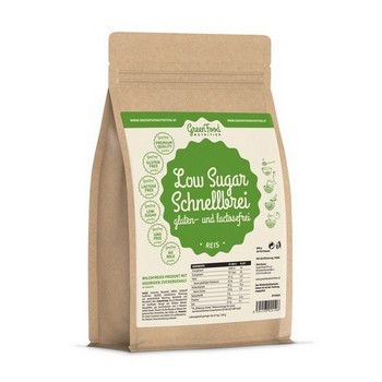 Greenfood Nutrition Low Sugar Schnellbrei - Reis - natural
